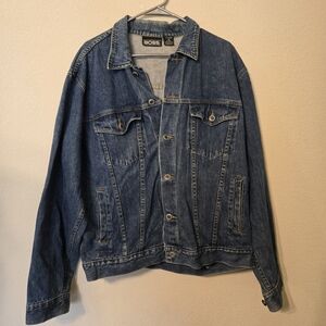 BOSS Men's Blue Denim Jacket. Cadillac. Size L
